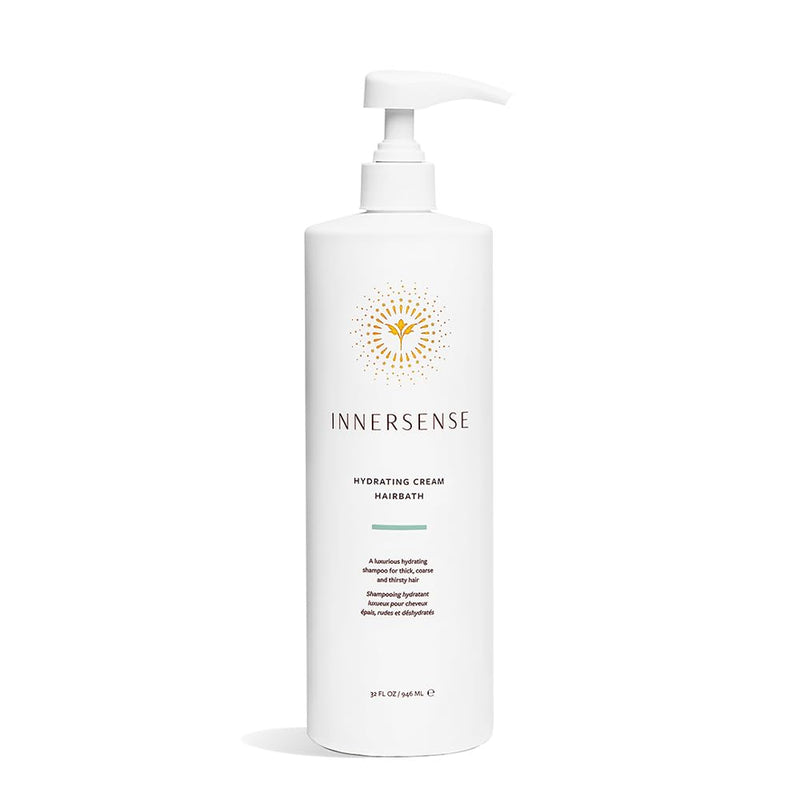 INNERSENSE Organic Beauty - Natural Hydrating Cream Hairbath Shampoo | Hydrating, Nourishing, For Dry Scalp | Non-Toxic, Cruelty-Free, Clean Haircare (32oz Refill Pouch)