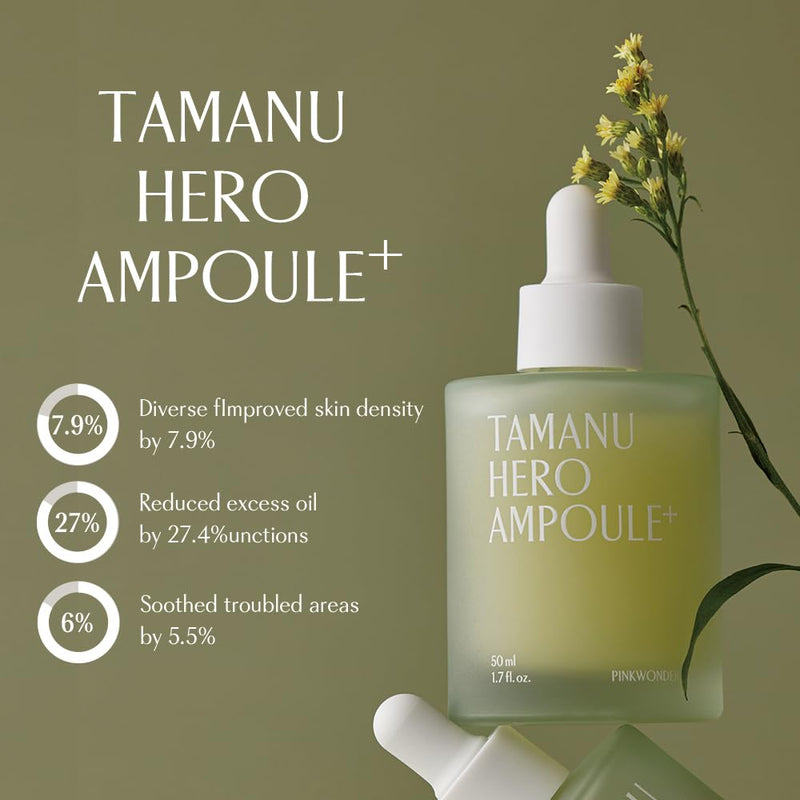 Tamanu Hero Ampoule⁺ 1.69oz (50ml), 50,000ppm Tamanu Oil for Soothing