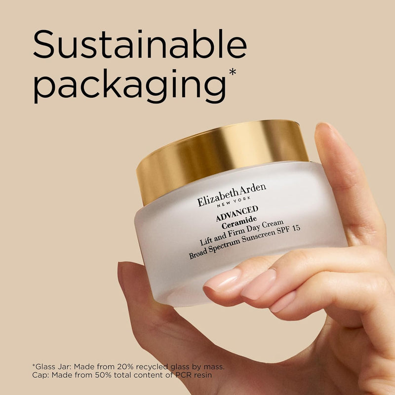 Elizabeth Arden Advanced Ceramide Lift and Firm Face Cream, Hydrating Moisturizer for Day or Night, Infused with Peptides, 1.7 fl oz