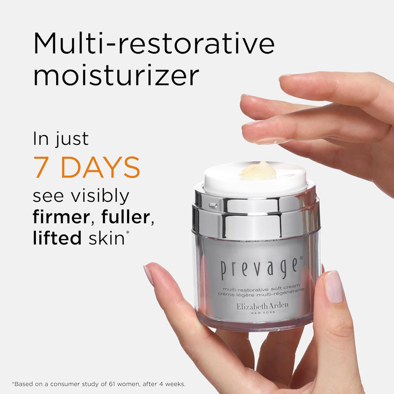 Elizabeth Arden PREVAGE Lightweight Multi-Restorative Soft Cream, Hydrating, 1.7 Fl Oz (Pack of 1)