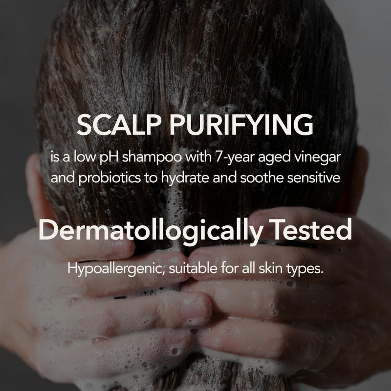 107 Clarifying Shampoo - Purifying Shampoo for Build Up, Dirt, Oil, Itchy, Dry Scalp – Fermented Vinegar & Ginseng for Refreshed & Revitalized Scalp - Paraben, Phthalate and Sulfate Free (16.9 oz)