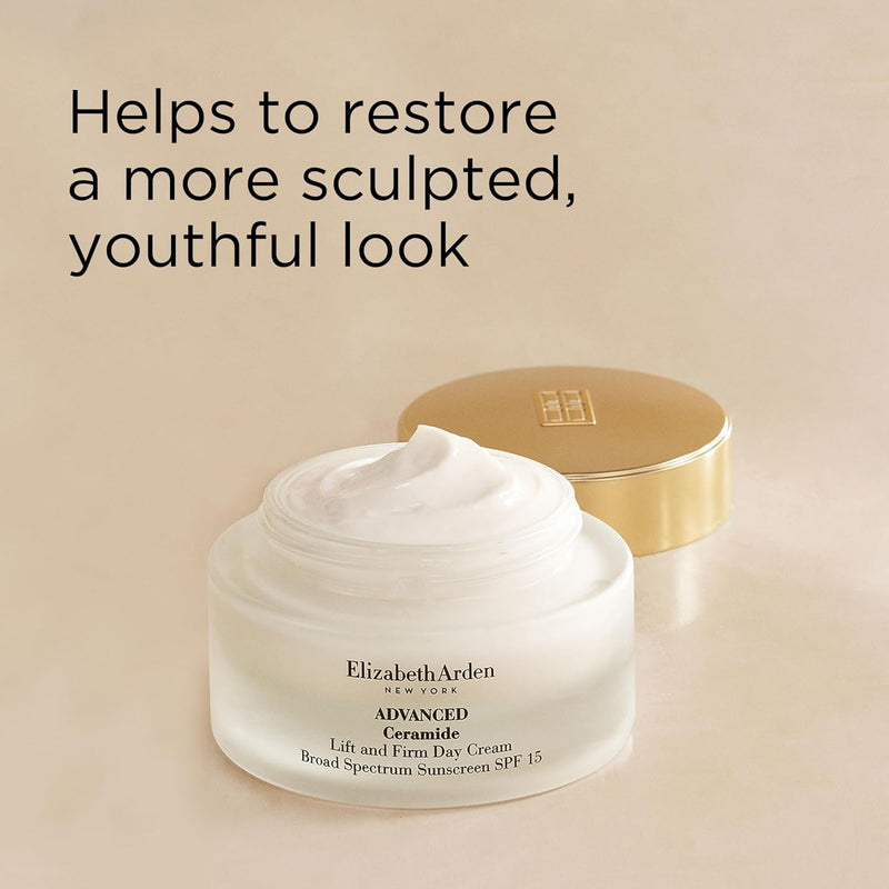 Elizabeth Arden Advanced Ceramide Lift and Firm Face Cream, Hydrating Moisturizer for Day or Night, Infused with Peptides, 1.7 fl oz