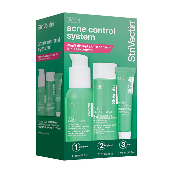 StriVectin Multi Action Clear for Acne and Blemish Prone Skin for Clearer, Smooth and Brighter Skin, Less Breakouts and Pimples for Healthy Looking Skin