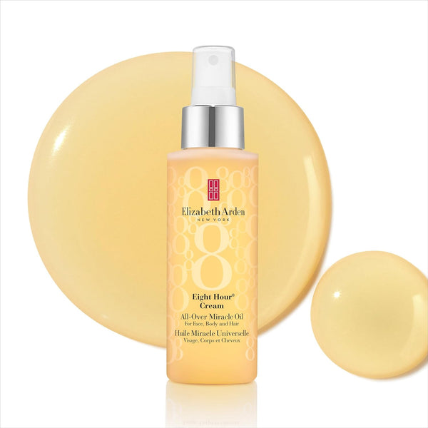 Elizabeth Arden Eight Hour Cream, All-Over Miracle Oil, For Face, Body & Hair, 3.4 Oz
