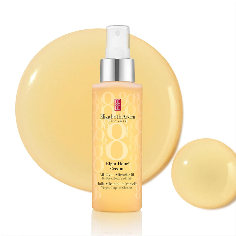 Elizabeth Arden Eight Hour Cream, All-Over Miracle Oil, For Face, Body & Hair, 3.4 Oz