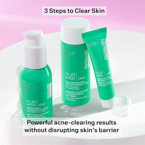 StriVectin Multi Action Clear for Acne and Blemish Prone Skin for Clearer, Smooth and Brighter Skin, Less Breakouts and Pimples for Healthy Looking Skin