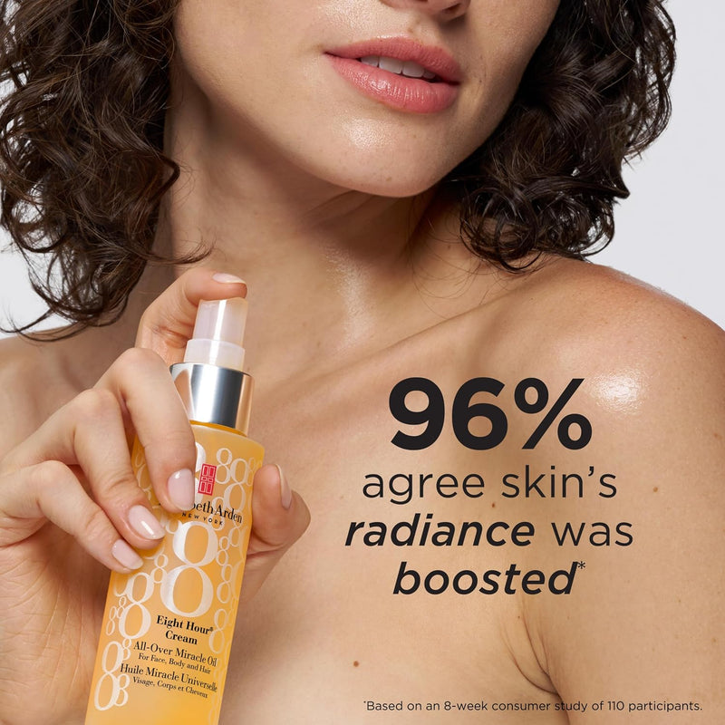 Elizabeth Arden Eight Hour Cream, All-Over Miracle Oil, For Face, Body & Hair, 3.4 Oz