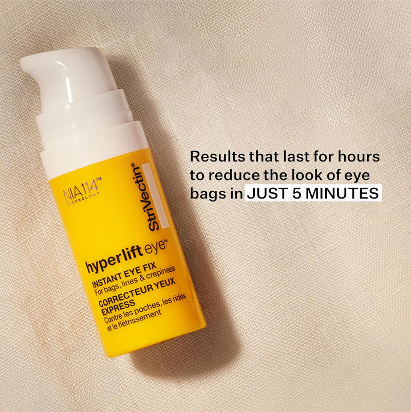 StriVectin Tighten & Lift Hyperlift Eye Cream Instant Eye Fix, Tightening Treatment for Bags, Lines and Crepiness, 0.34 Fl Oz,(Pack of 1)